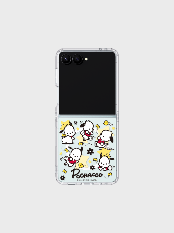 포차코 패턴 모노라인 마그넷 케이스 for Galaxy Z Flip7