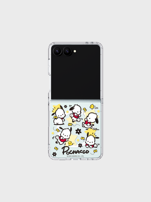 포차코 패턴 모노라인 마그넷 케이스 for Galaxy Z Flip7