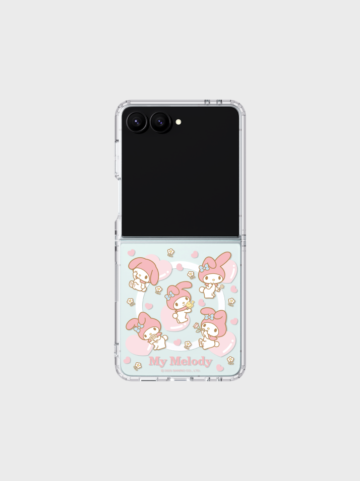 마이멜로디 패턴 모노라인 마그넷 케이스 for Galaxy Z Flip7