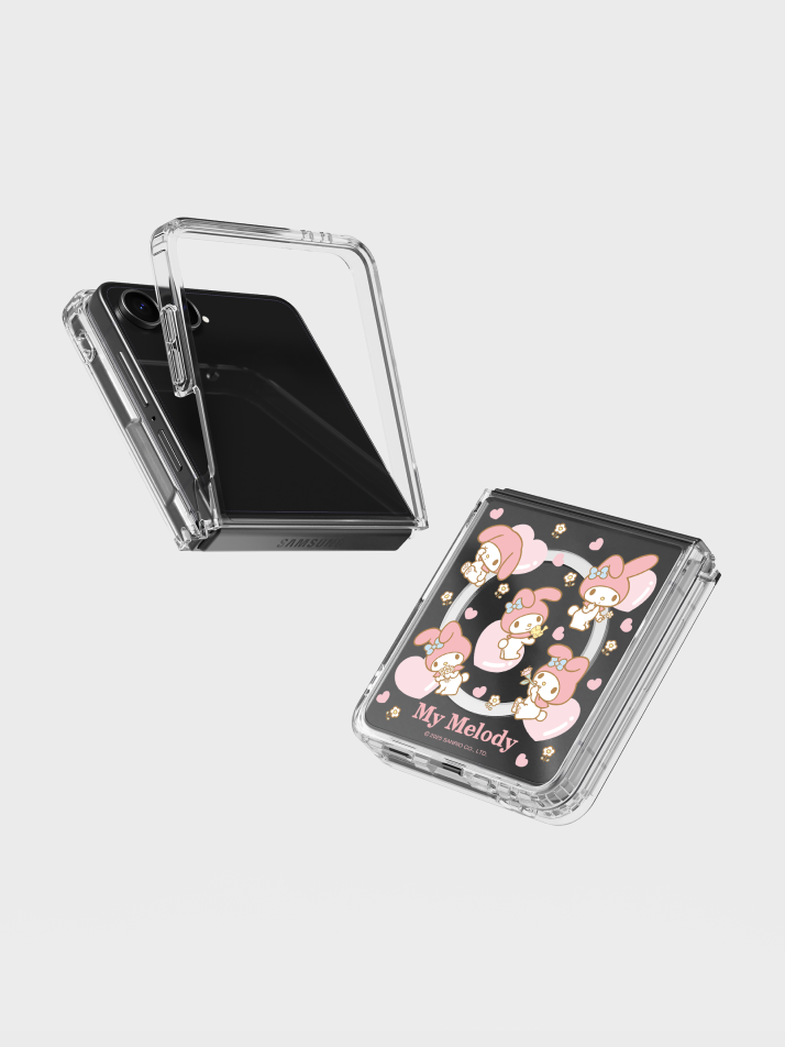 마이멜로디 패턴 모노라인 마그넷 케이스 for Galaxy Z Flip7
