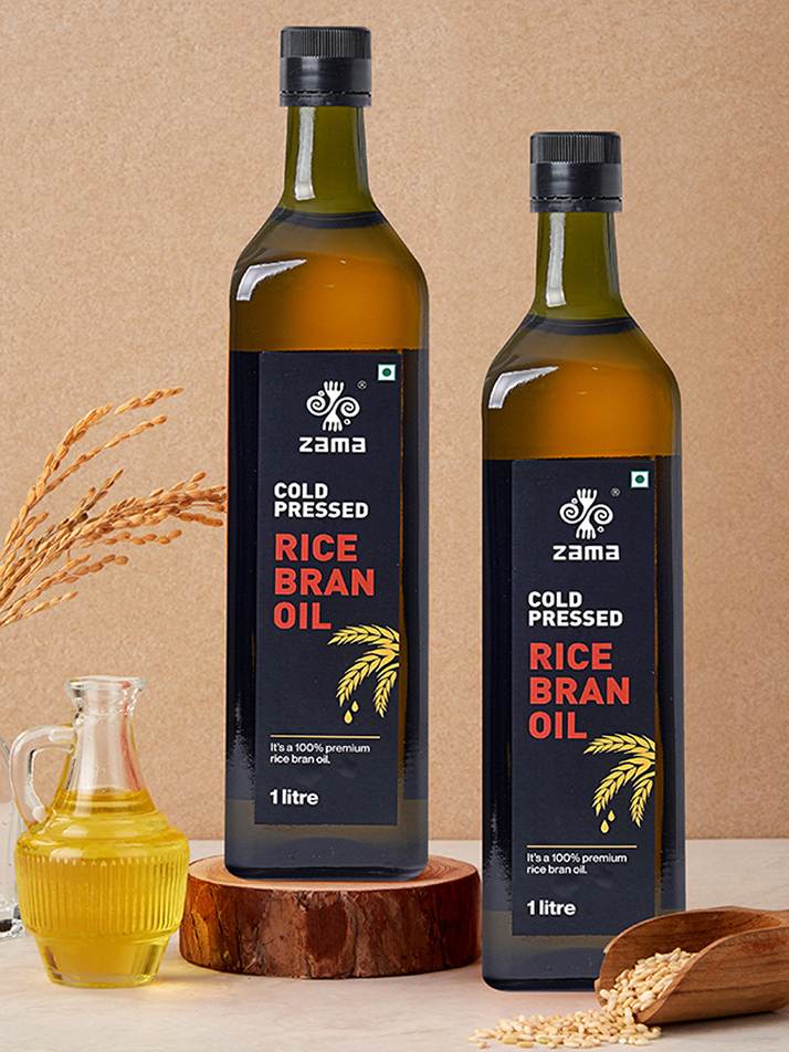 자마 냉압착 비정제 미강 현미유 1L