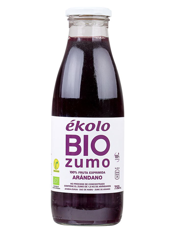 에콜로 유기농 100% 착즙 블루베리 주스 원액 블루베리즙 쥬스 750ML