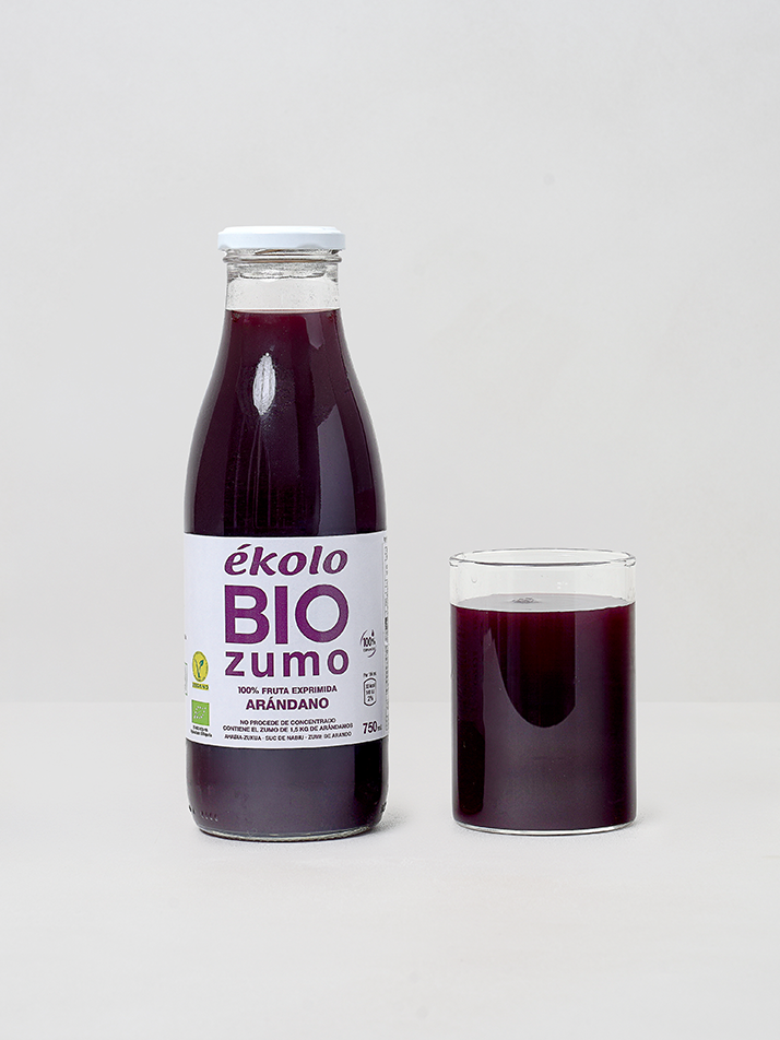 에콜로 유기농 100% 착즙 블루베리 주스 원액 블루베리즙 쥬스 750ML