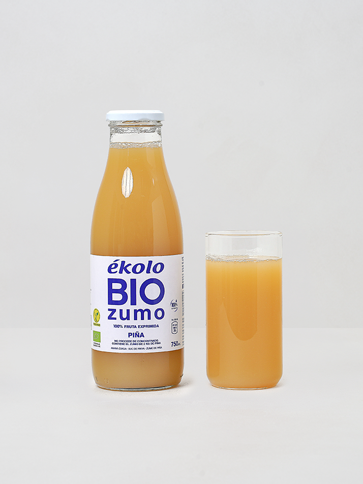 에콜로 유기농 100% 착즙 파인애플 주스 원액 파인애플즙 쥬스 750ML