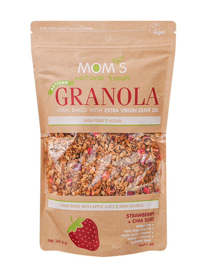 맘스내추럴 수제 그래놀라 스트로베리 치아씨드 360g