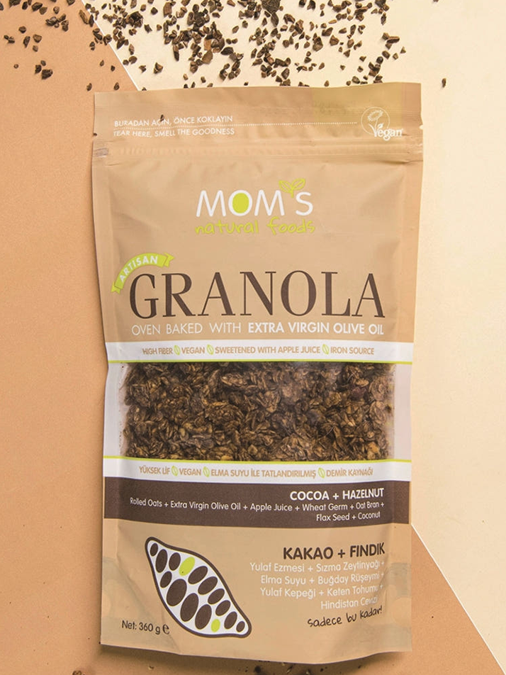 맘스내추럴 수제 그래놀라 카카오 헤이즐넛 360g