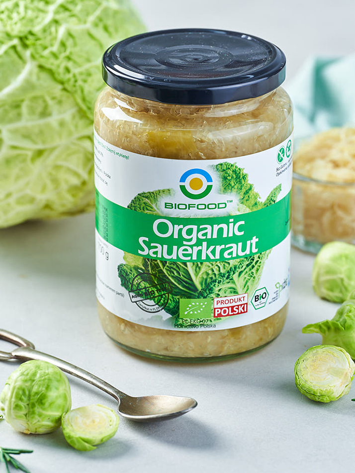바이오푸드 유기농 사우어크라우트 양배추피클 700g