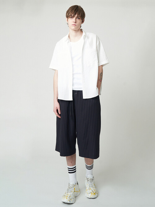 AU51PT06 와이드 카프리팬츠_네이비