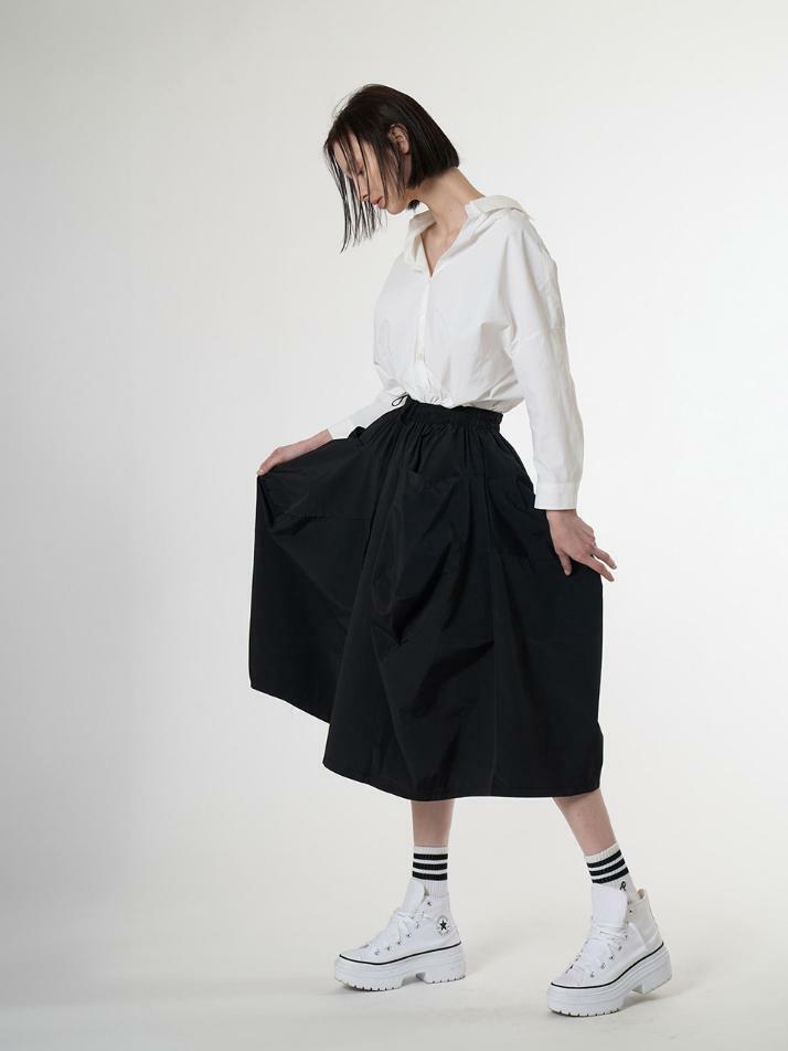 AW21PT01 애스 테크플레어 팬츠_블랙