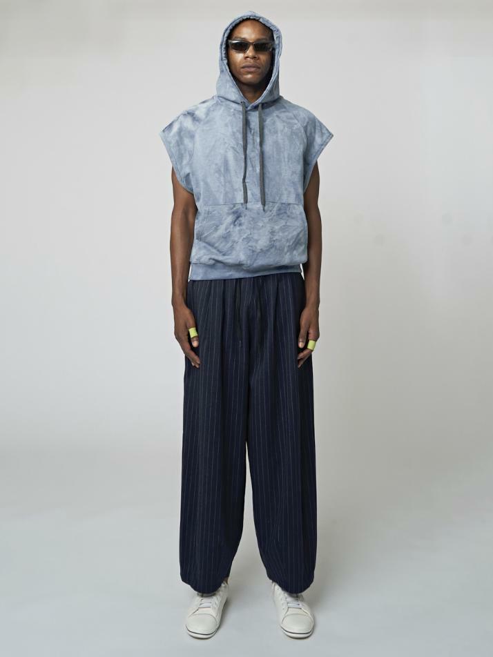 AU32HN03 타이다잉 레터링 후디_블루