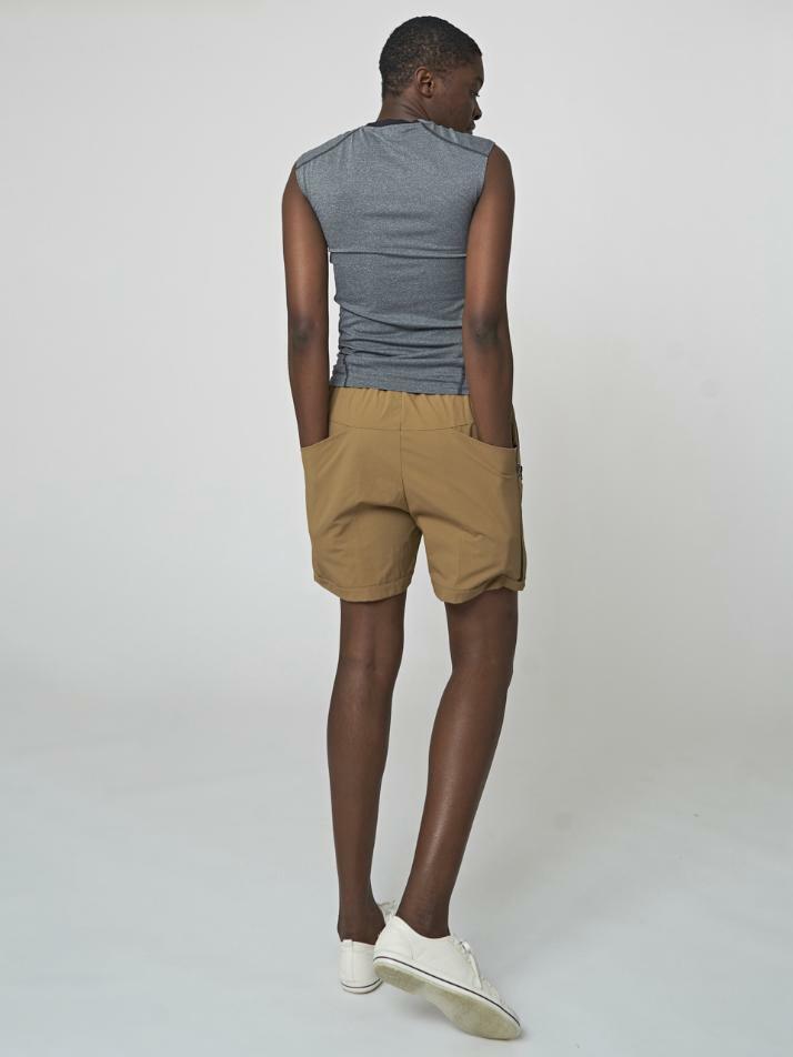 AU32TN01 컴프레션 탑_멜란지 그레이