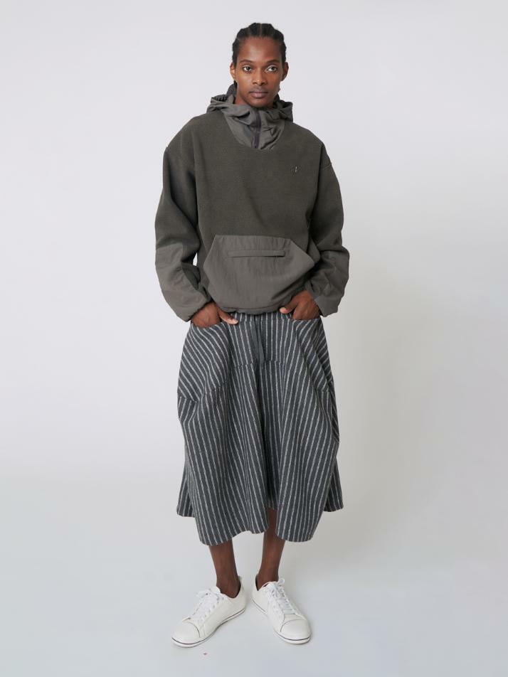 AU42HL01 플리스 테크 아노락_다크 그레이