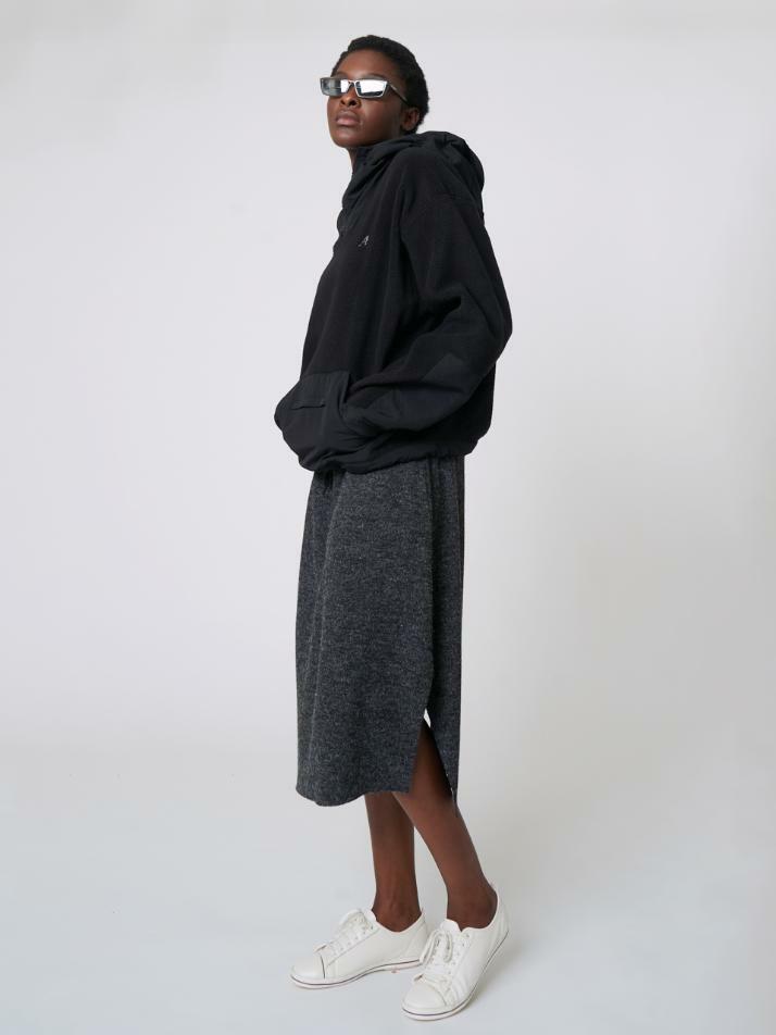 AU42HL01 플리스 테크 아노락_블랙