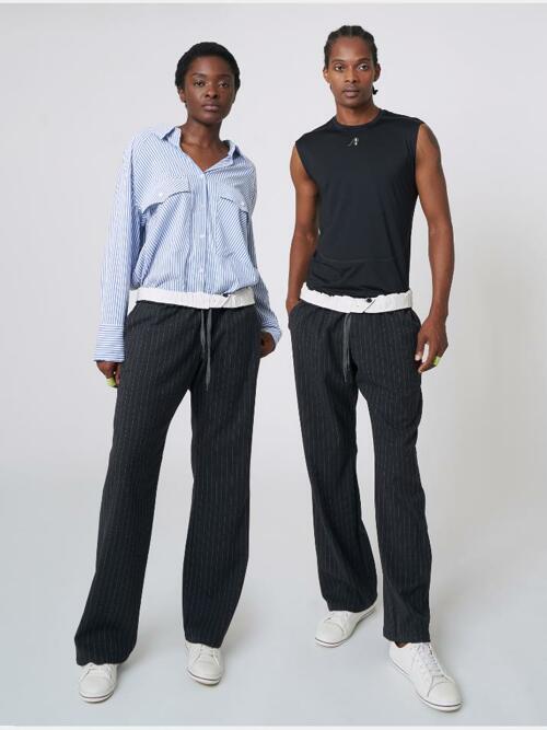 AU42PT05 힙 슬렁 팬츠_다크 그레이