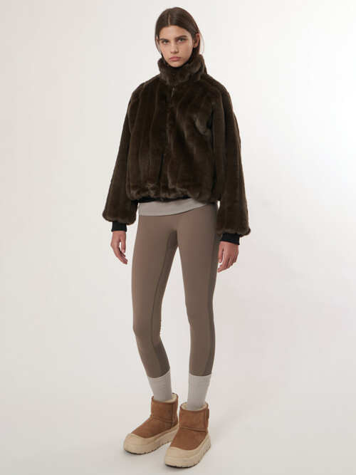 AW52OT03_리버시블 밍크점퍼_다크브라운