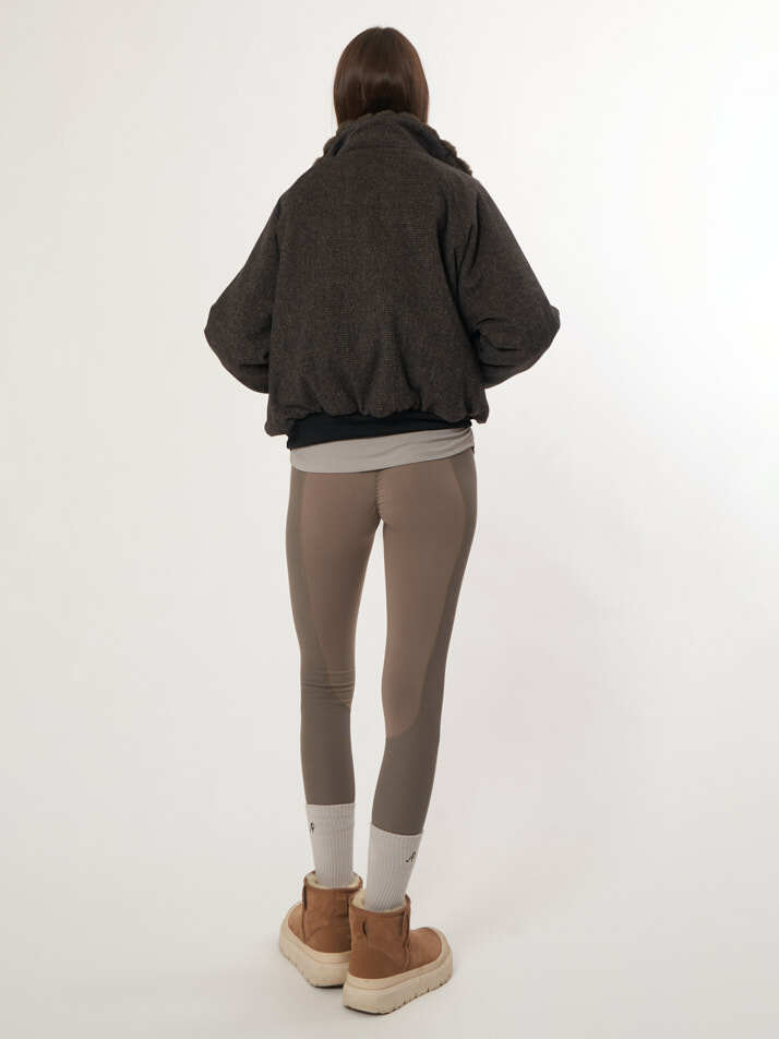 AW52OT03_리버시블 밍크점퍼_다크브라운