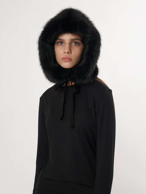 AW52AC04_퍼 바라클라바_블랙