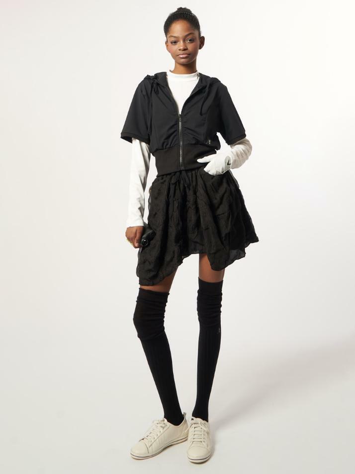 AW61PS02_더블 도트 볼륨 G 쇼츠_블랙