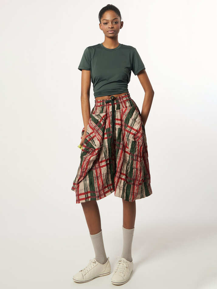 AW61TH04_백슬릿 크루탑_딥그린