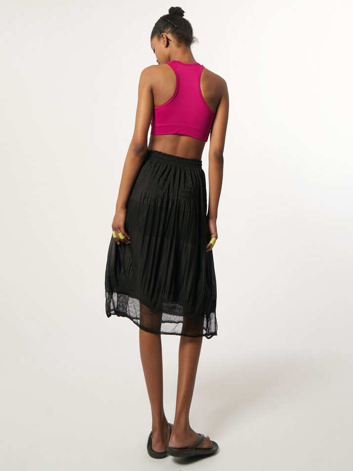 AW61SK01_시어 튤 스커트_블랙