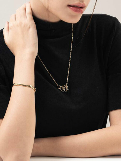 제이누이 스파이럴 네크리스 목걸이 silver