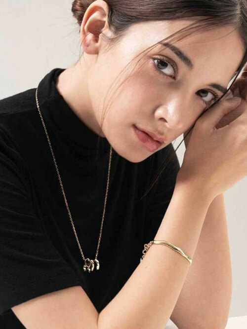 제이누이 스파이럴 네크리스 목걸이 14k gold plated