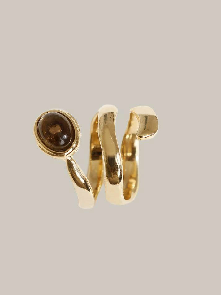 제이누이 스파이럴 반지 14k gold plated