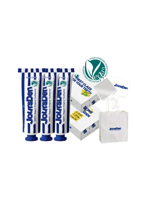 주르덴 100% 비건 구취제거 수분치약 기프트 세트(손거울+쇼핑백)