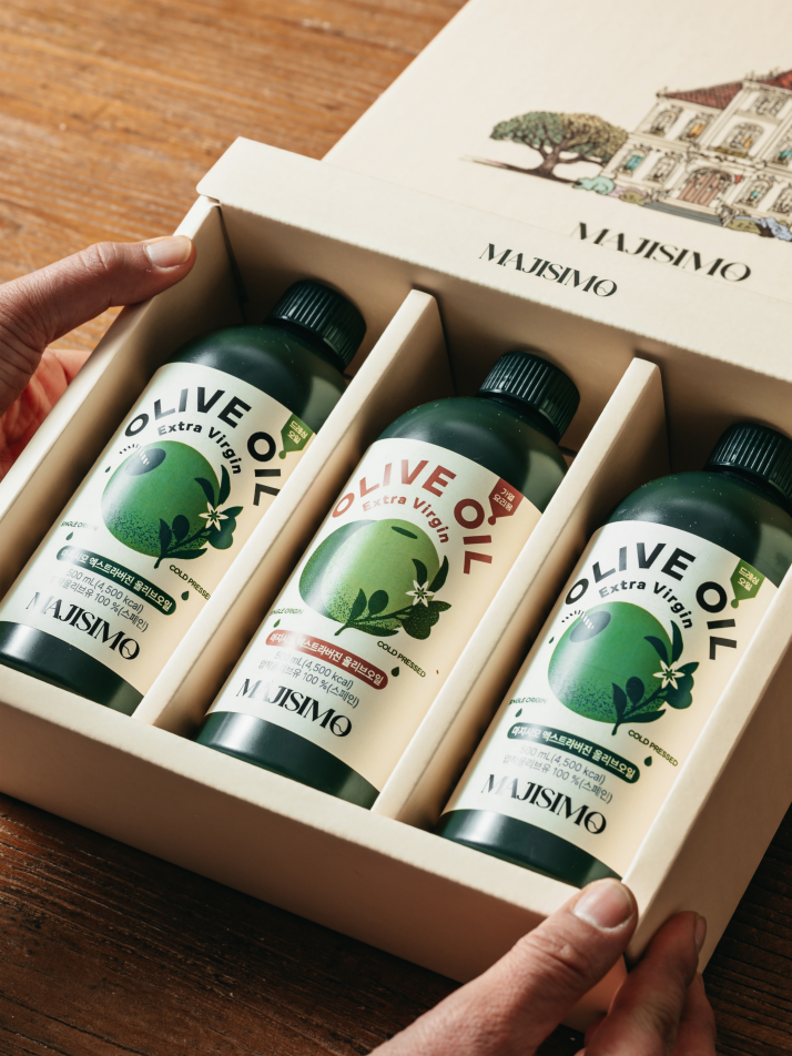 [선물세트1호] 생식용, 가열용 올리브오일 500mL 3개입 