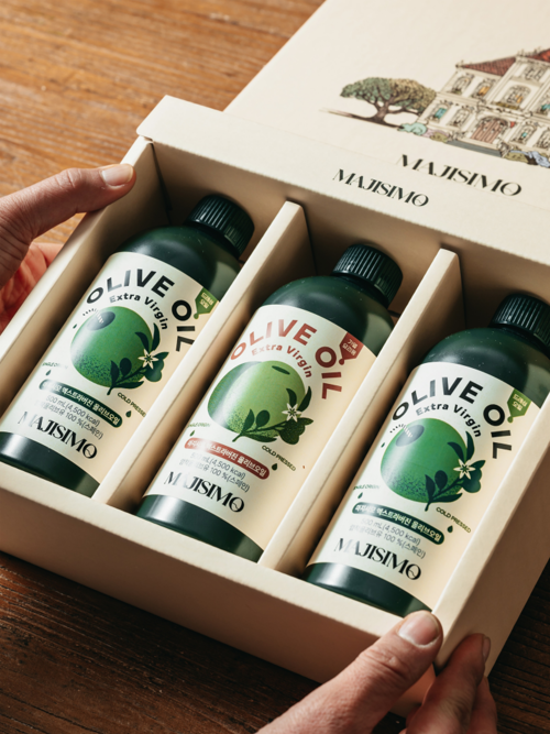 [선물세트1호] 생식용, 가열용 올리브오일 500mL 3개입 