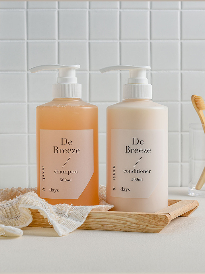 먼스앤데이즈 디 브리즈 헤어패키지(샴푸 500ml +컨디셔너  500ml)