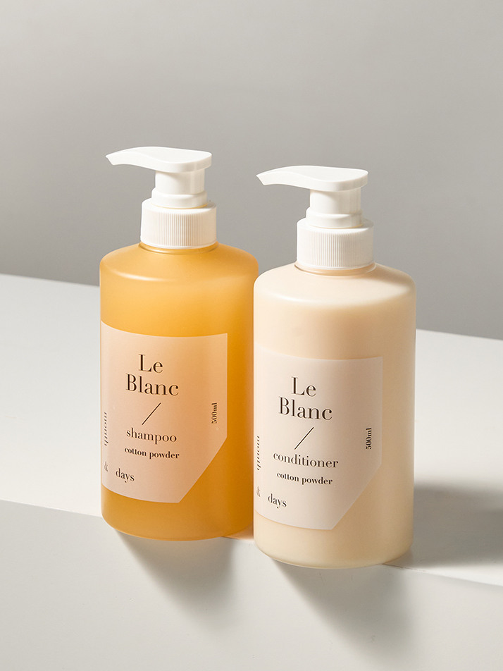 먼스앤데이즈 르 블랑 헤어패키지(샴푸 500ml +컨디셔너 500ml)