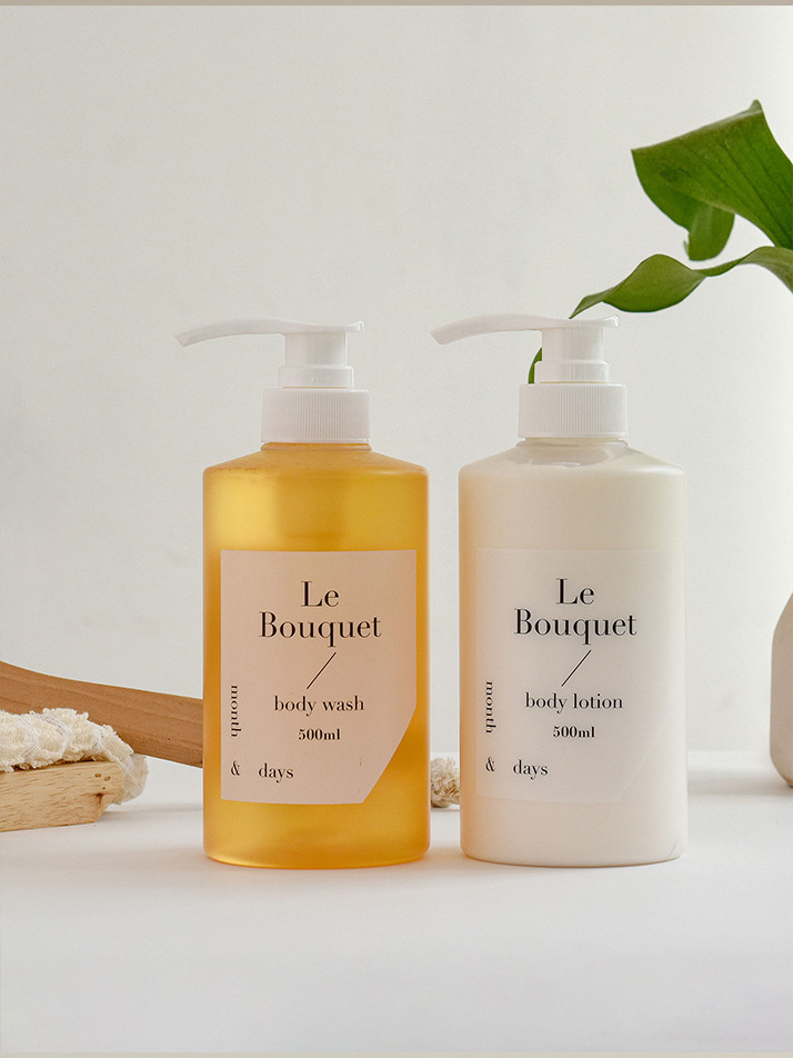먼스앤데이즈 르 부케 바디 패키지(바디워시 500ml +바디로션  500ml)