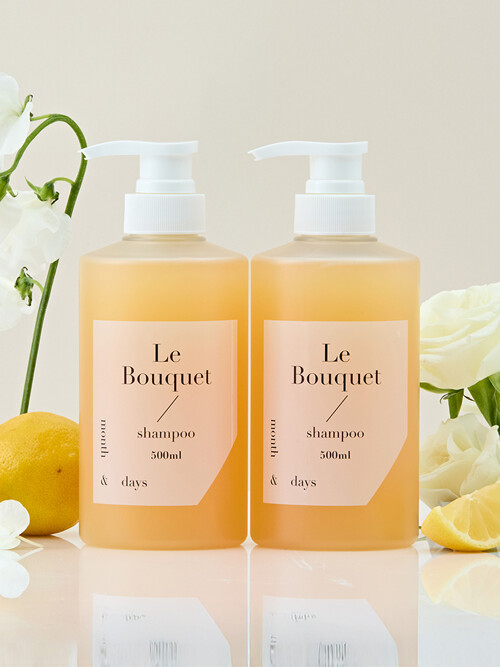 먼스앤데이즈 퍼퓸케어 샴푸 르 부케 500ml x 2개