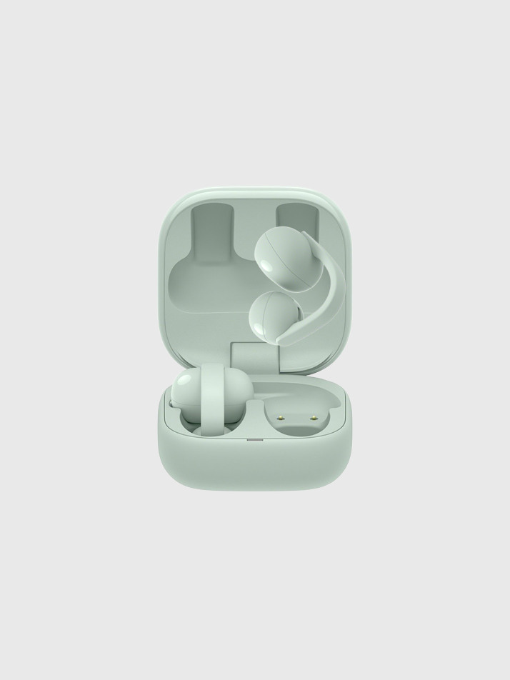 소니 링크버즈 클립 그린 귀찌 오픈형 블루투스 이어폰 WF-LC900