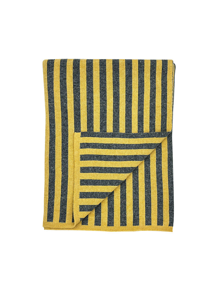Yellow / Gray Blanket