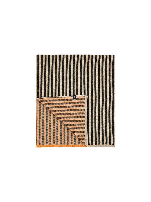 Half & Half Orange/Beige Small Blanket