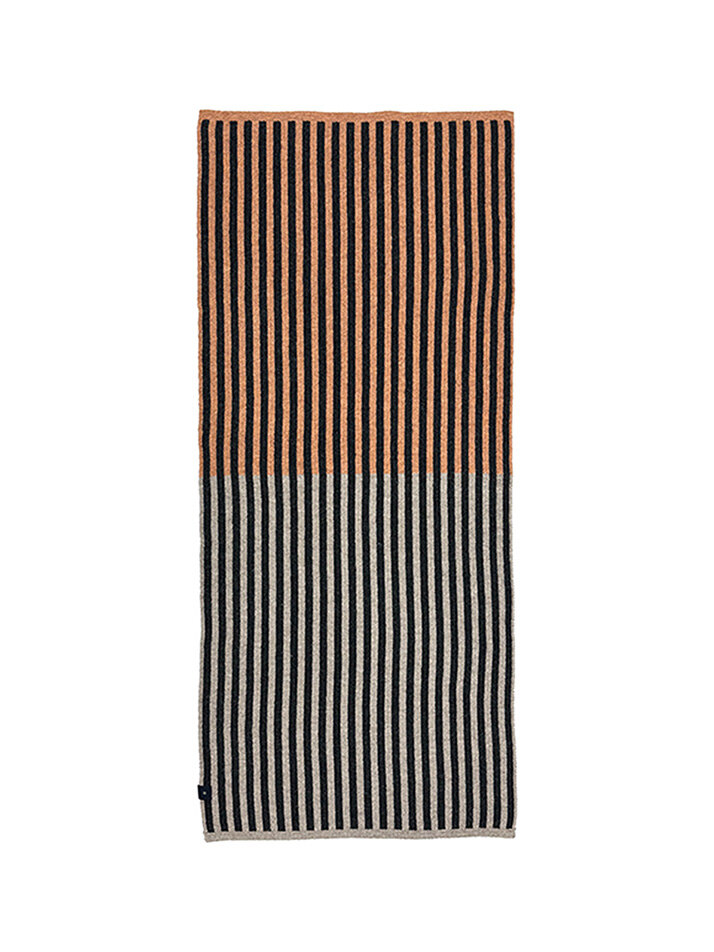 Half & Half Orange/Beige Small Blanket