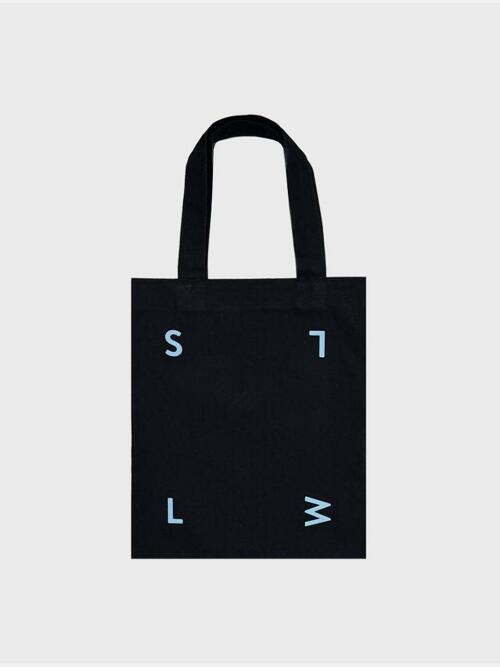 SLWL Logo Black Tote Bag _ Small