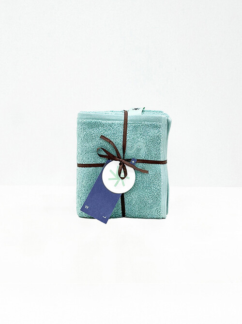 Calm Afternoon Sky Blue - Face Towel 4P SET