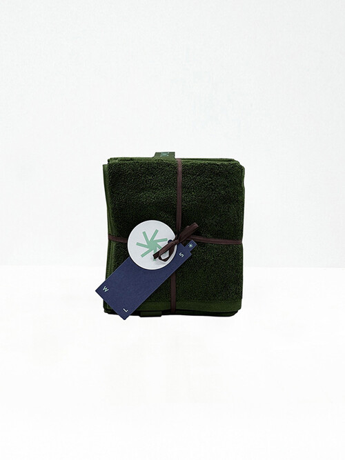 Deep Forest Khaki - Face Towel 4P SET