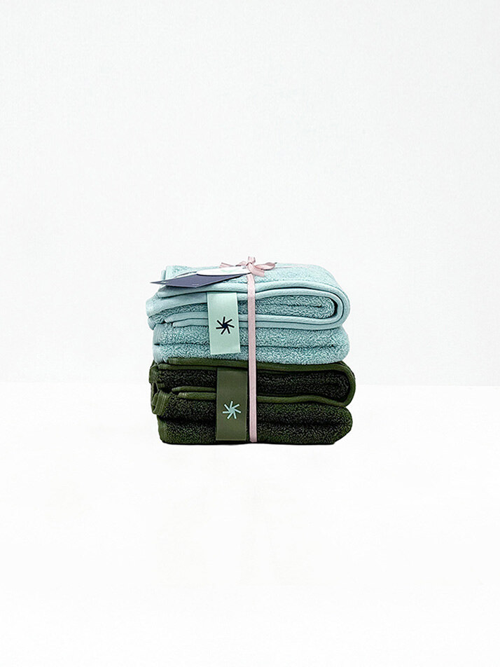 2 Color Mix - Face Towel 4P SET