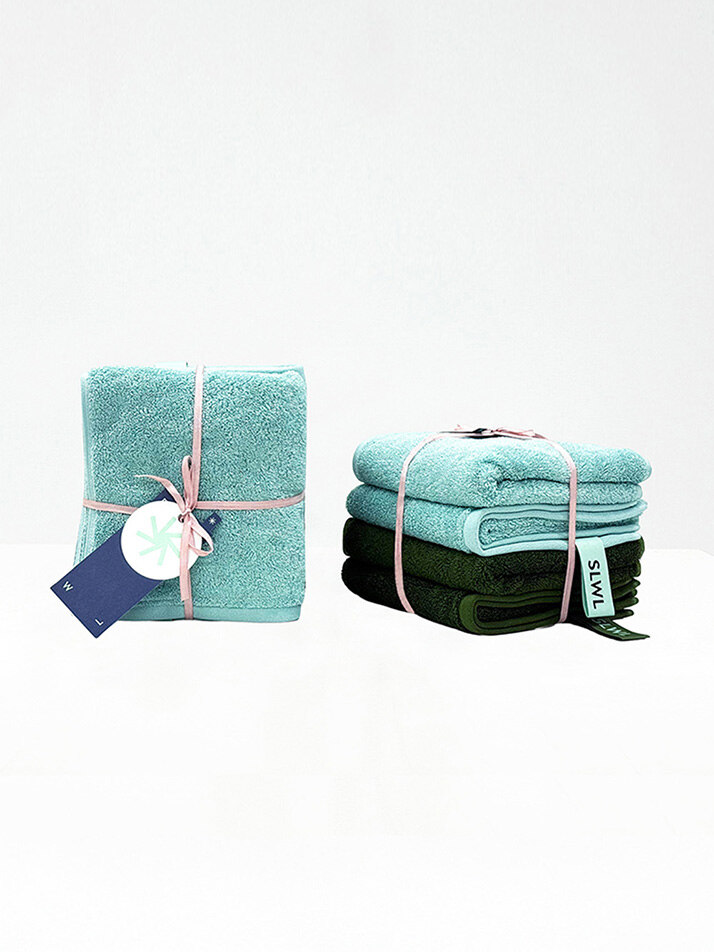 2 Color Mix - Face Towel 4P SET