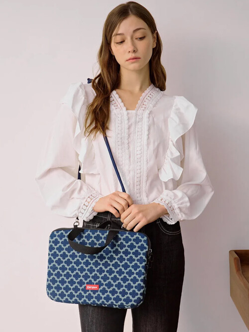 크라프얀 시티 핸들백 크로스백 데님 클로버