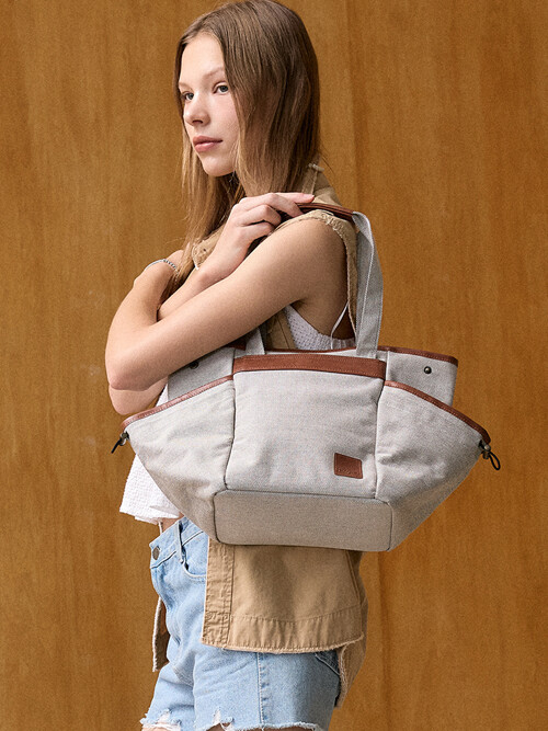 크라프얀 토트 숄더백 시티브라운