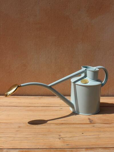 호즈 메탈 물조리개 Rowley Ripple Metal Watering Can - Duck Egg Blue (1.1L)