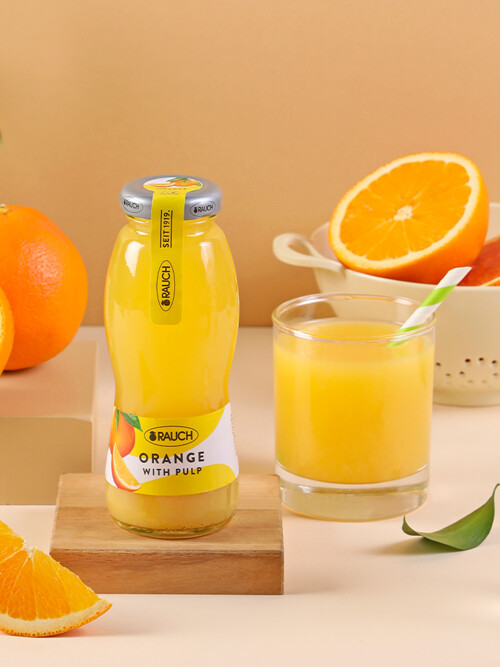 [라우치] 오렌지 위드 펄프 주스 200ml x 24입