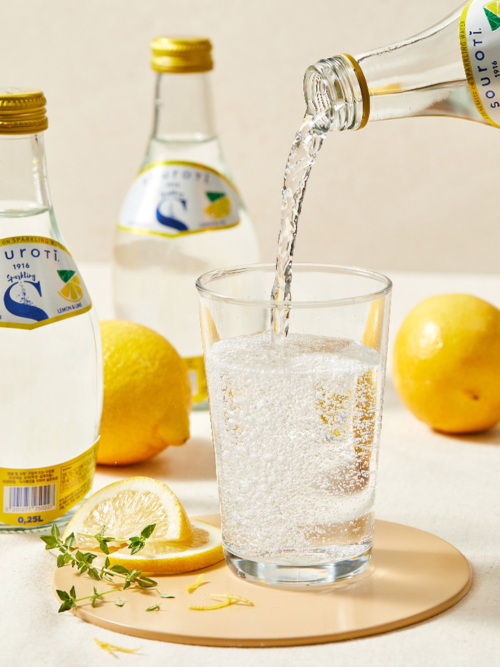 [샤로티] 스파클링 워터 탄산수 레몬라임 250ml x 12입
