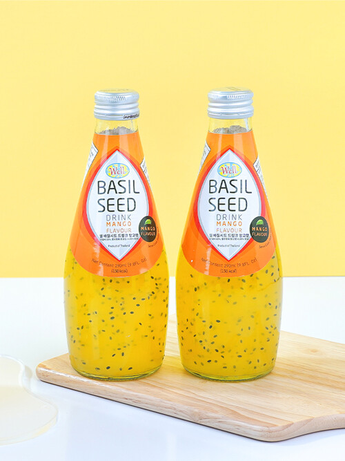 [웰] 바질시드 망고 290ml x12입