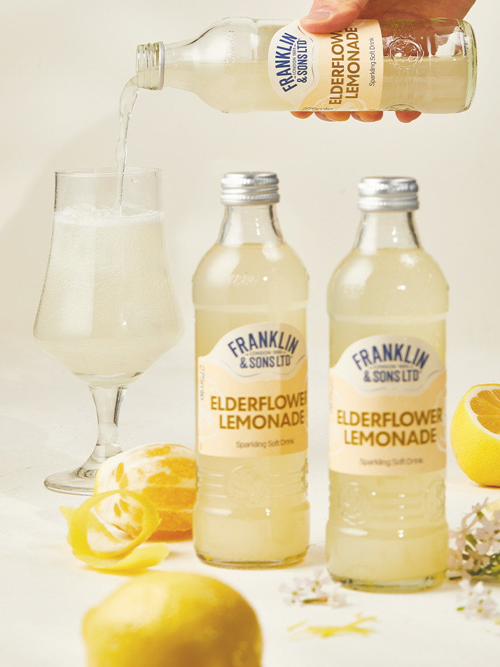 [프랭클린] 엘더플라워 레모네이드 탄산음료 275ml x 12입